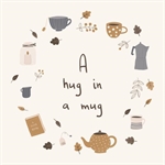 Serviet A hug in a mug fra Ib Laursen - Tinashjem